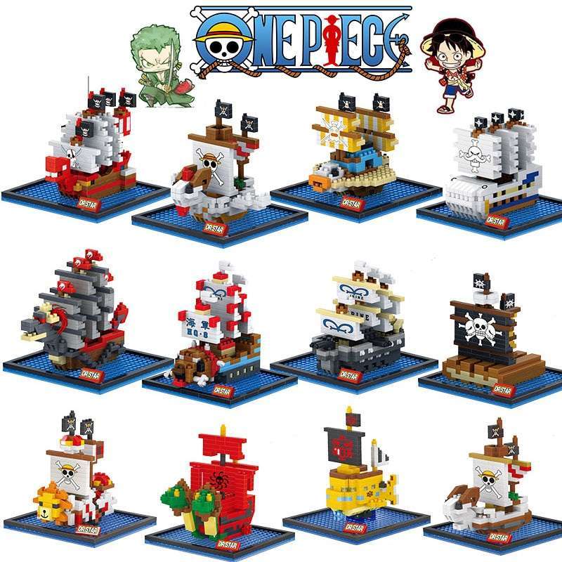 Blocs de construction les bateaux l'équipages dans One Piece