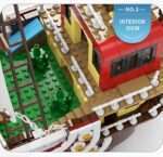 blocs de construction du grand bateau de soleil, 2080 pièces, ensemble de briques, navires pirates, jouets de dessin animé pour adolescents, cadeaux d'anniversaire pour garçons