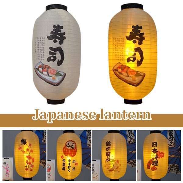 lanterne en tissu japonais imperméable 10 pouces, lanterne suspendue en fleurs de cerisier, décor izakaya de festival, restaurant, hôtel, boutique de printemps chaud 2 pcs 4